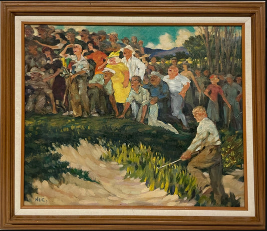 "Long Bunker Shot, Pinehurst No. 2" by Henry Ives Cobb, 1922