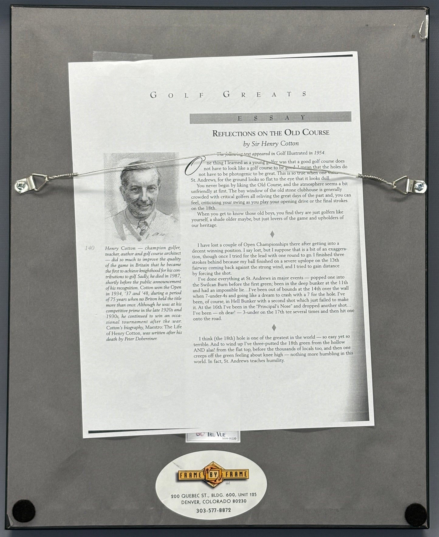 "Henry Cotton in the '50s" by Arthur Weaver