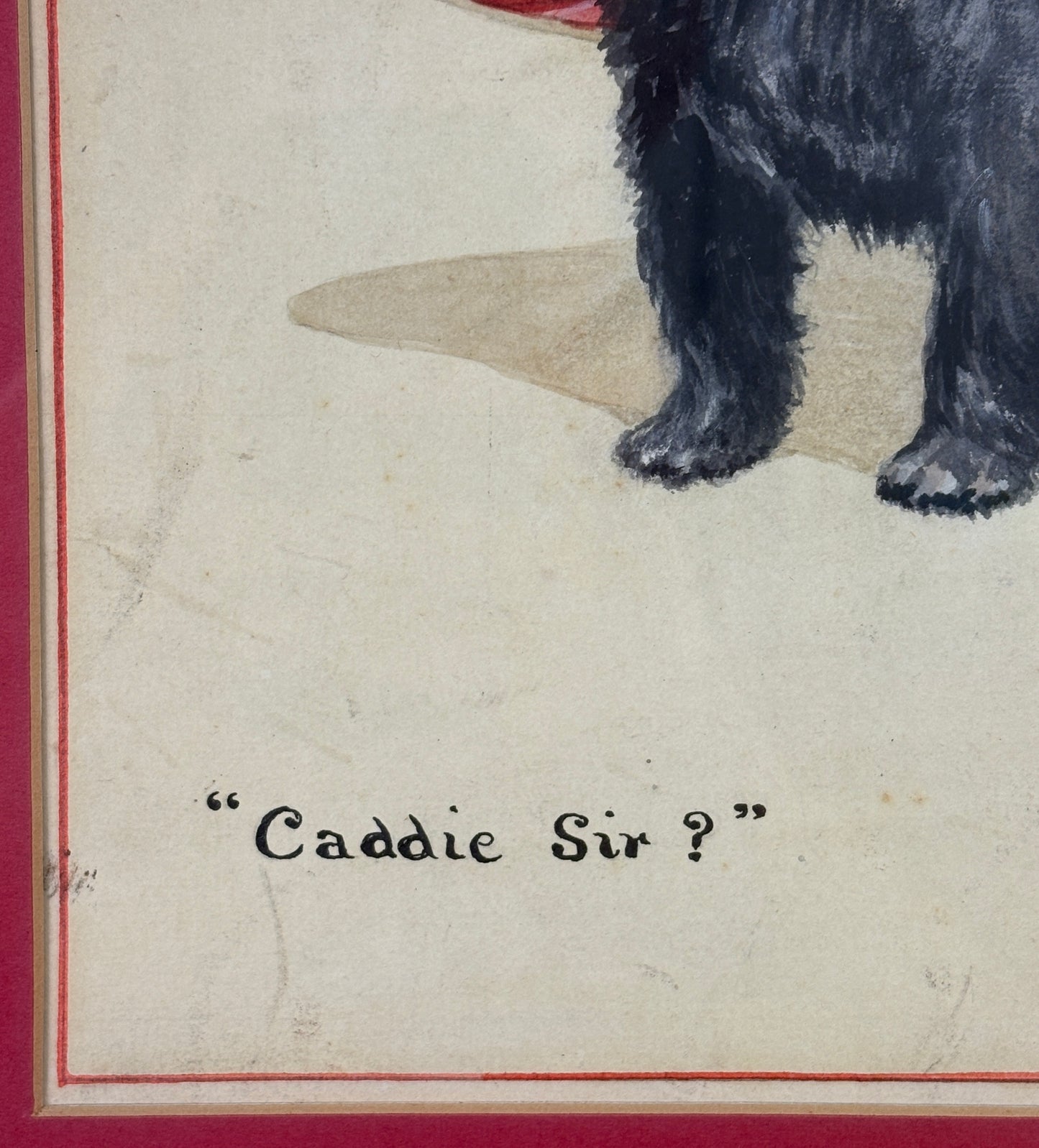 "Caddie Sir?" Scottish Terrier by Leigh Kidman, 1930