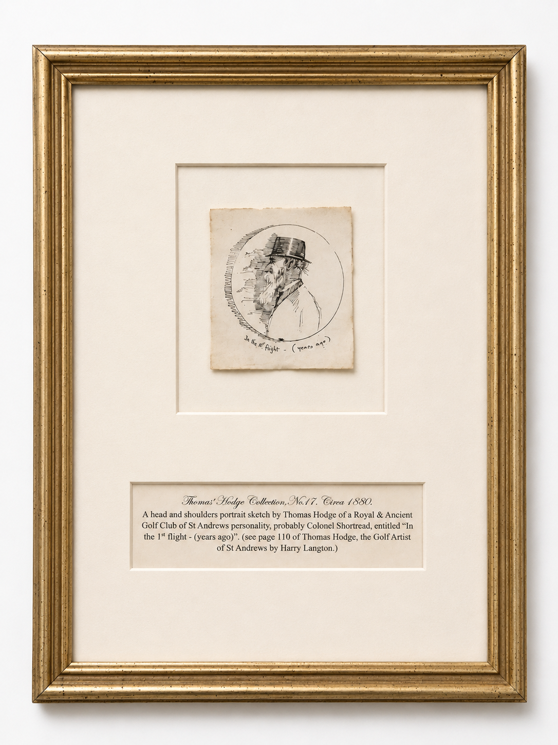 1870s-80s Collection of Thomas Hodge Watercolors of Notable St Andrews Golfers