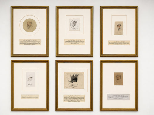 1870s-80s Collection of Thomas Hodge Watercolors of Notable St Andrews Golfers