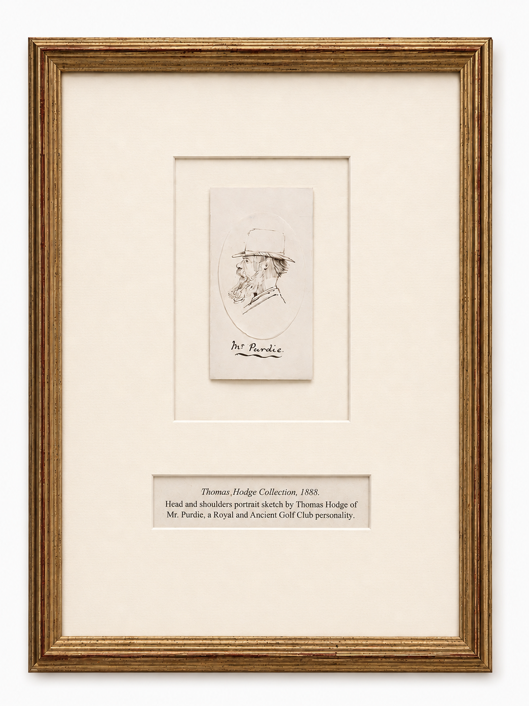 1870s-80s Collection of Thomas Hodge Watercolors of Notable St Andrews Golfers