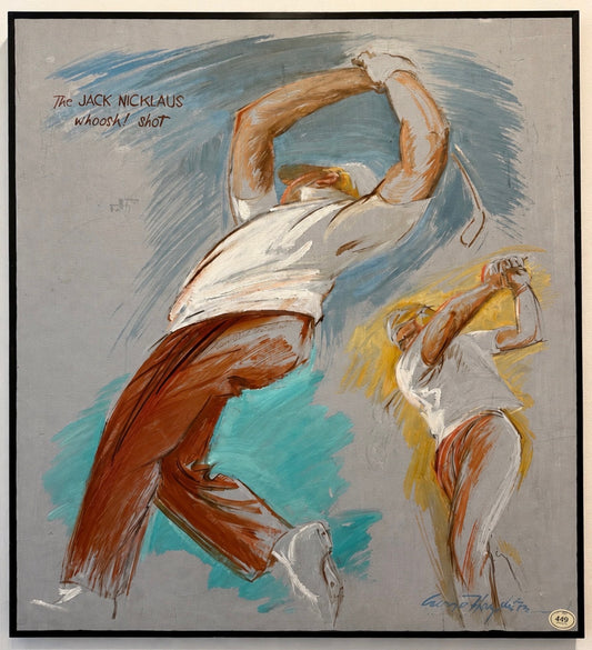 "The Jack Nicklaus Whoosh! Shot" by George Houghton, 1973