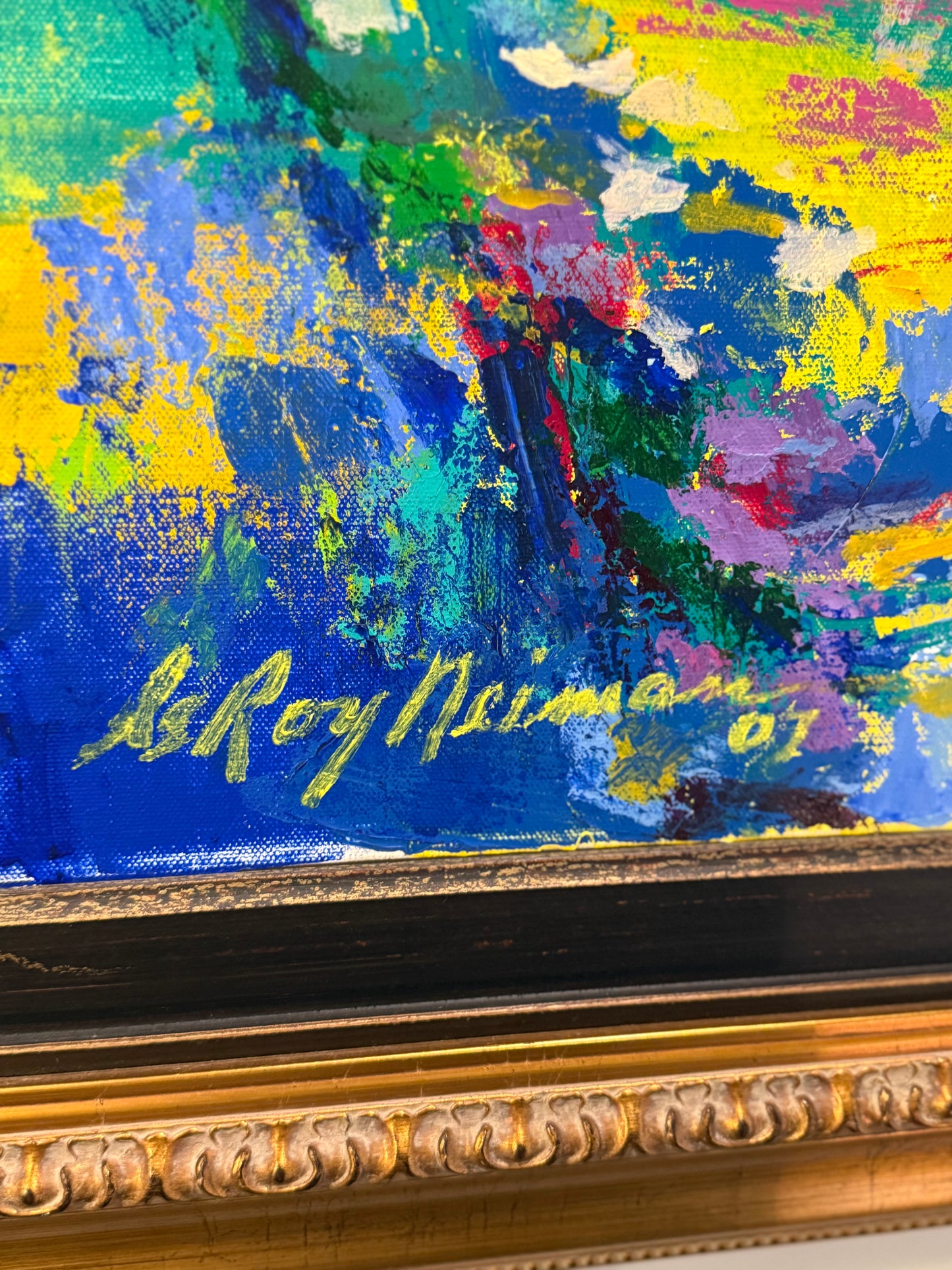 Leroy Neiman Painting of Ryder Cup Captain Nick Faldo, 2007