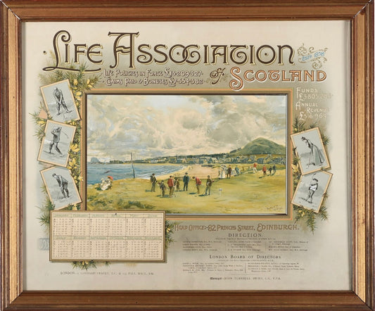 North Berwick 1893 Life Association of Scotland Calendar by Michael Brown