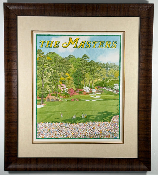 Original Artwork for Official 2019 Masters Tournament Poster by Lee Wybranski [Tiger Woods Victory]