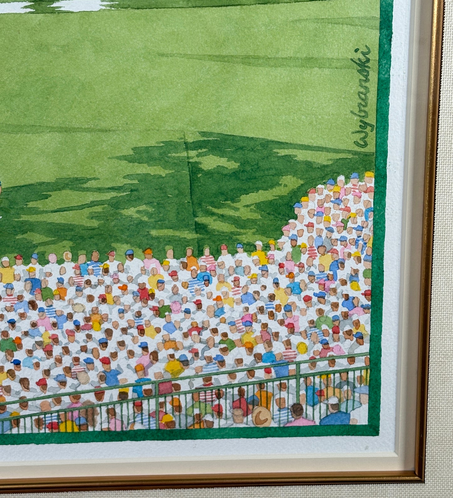 Original Artwork for Official 2019 Masters Tournament Poster by Lee Wybranski [Tiger Woods Victory]