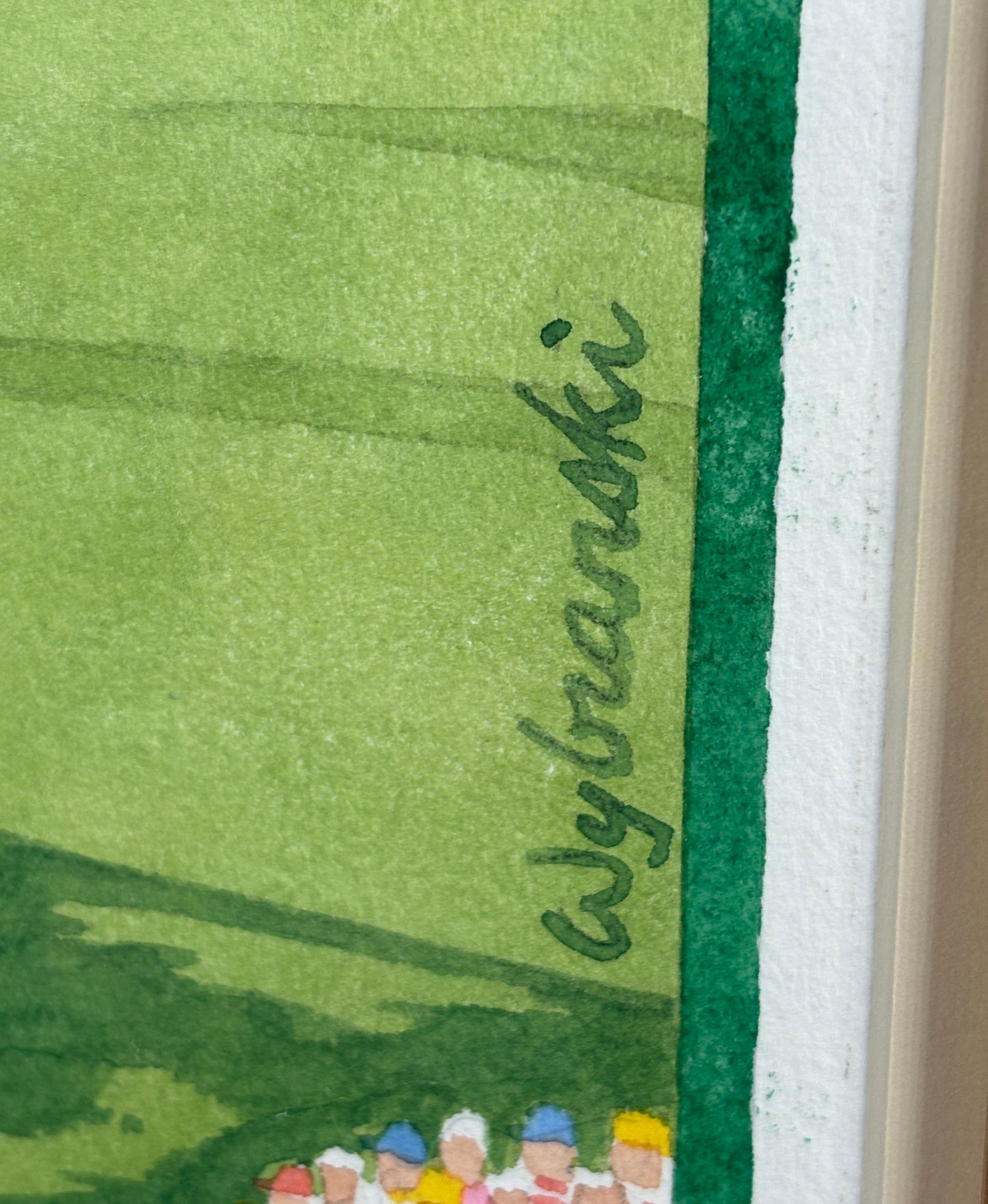 Original Artwork for Official 2019 Masters Tournament Poster by Lee Wybranski [Tiger Woods Victory]