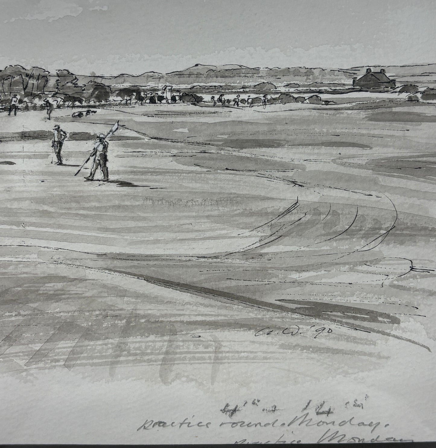 "St Andrews, 1990 Open Championship"  by Arthur Weaver