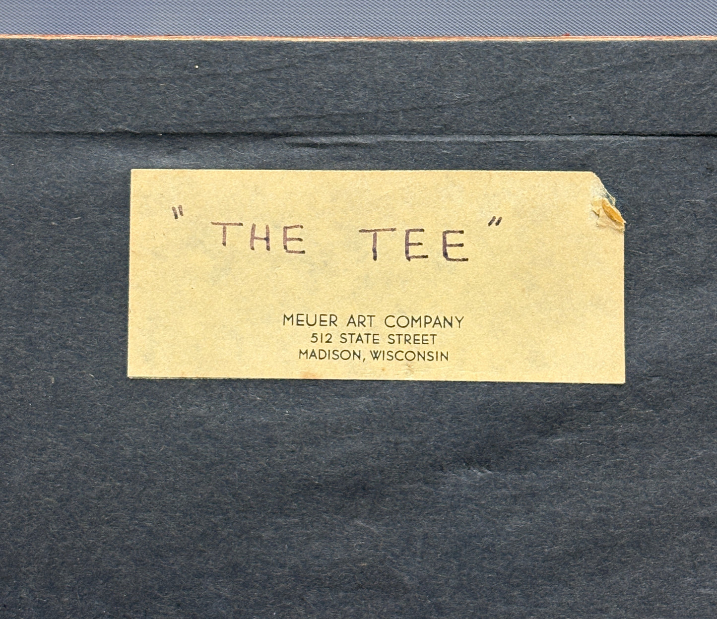 "The Tee" Dry Point Etching by John R. Barclay, c1920s