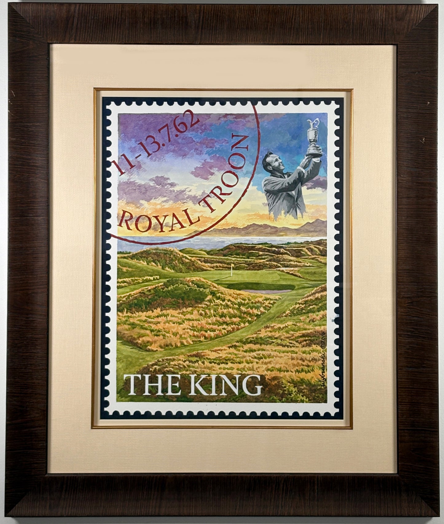 Arnold Palmer, Royal Troon "Postage Stamp" by Lee Wybranski, 2016