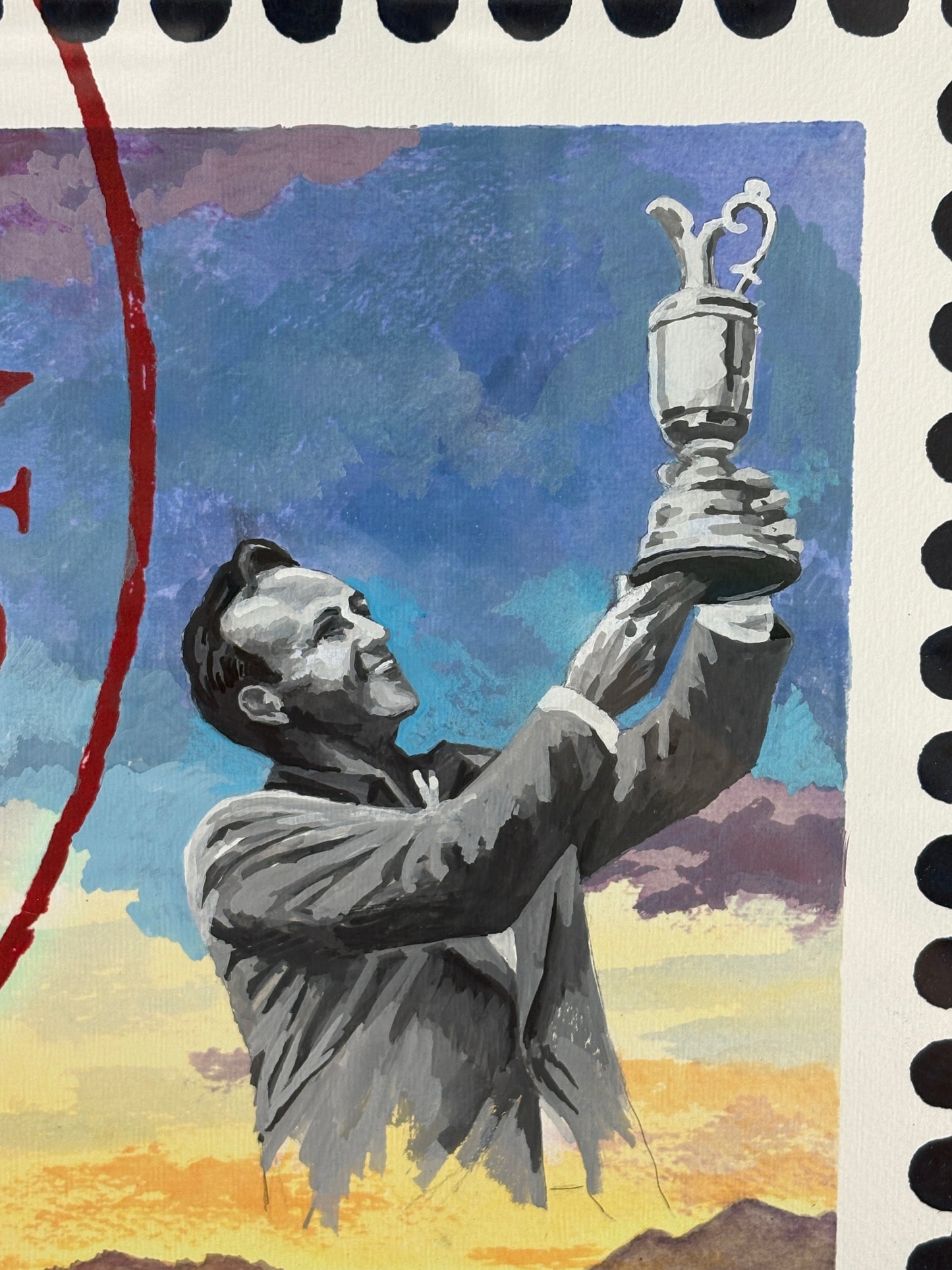 Arnold Palmer, Royal Troon "Postage Stamp" by Lee Wybranski, 2016