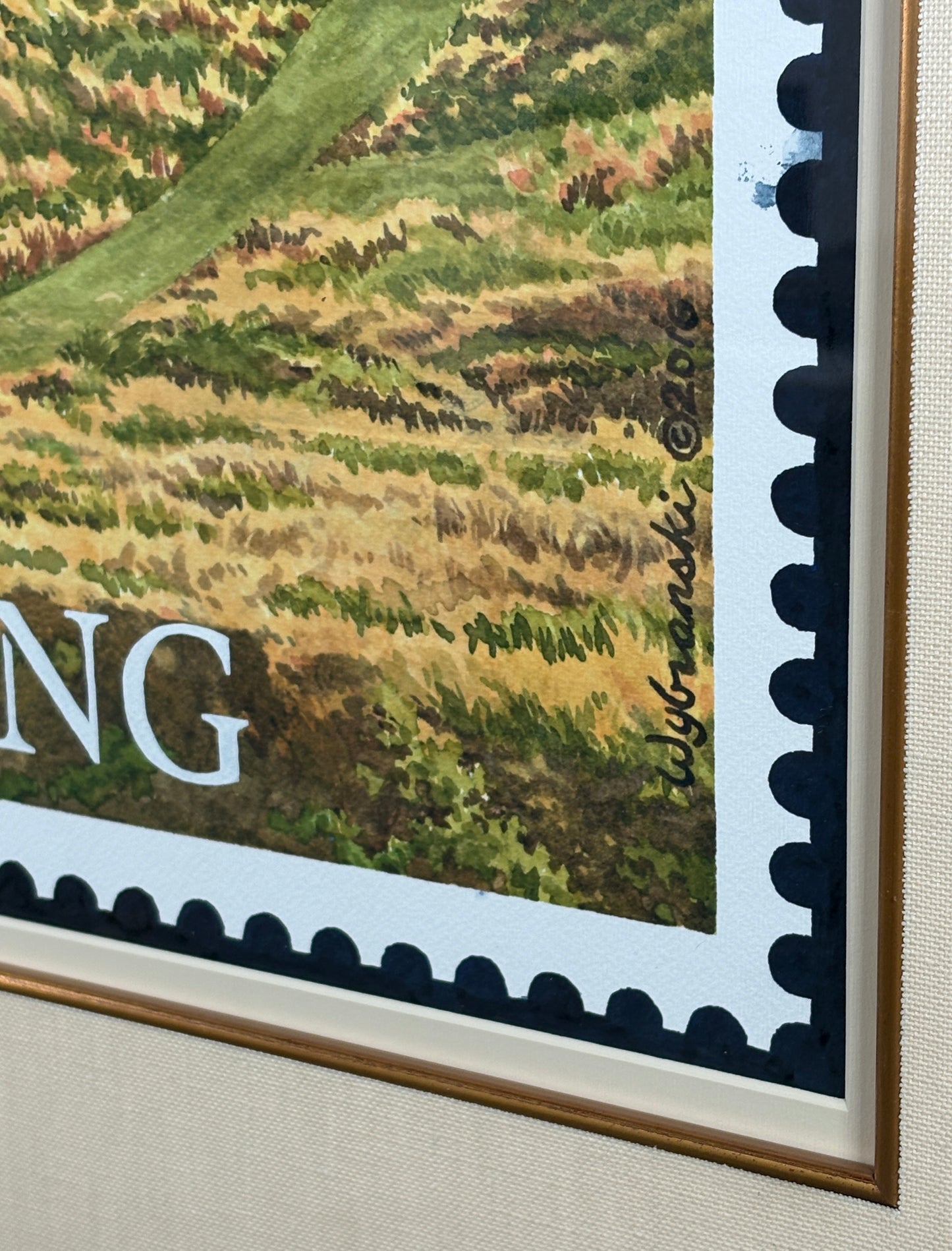 Arnold Palmer, Royal Troon "Postage Stamp" by Lee Wybranski, 2016